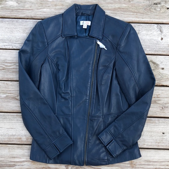 Denim&Co Jackets & Blazers - NWOT! - D & Co. 100% Genuine LAMBSKIN Leather Motorcycle Jacket